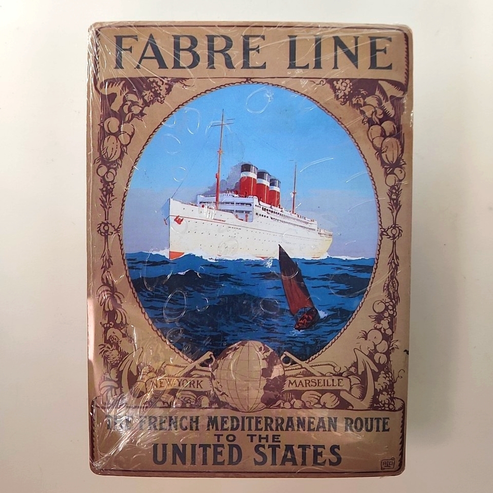 Fabre Line Made in France Metal Postcard NWT Nautical Decor